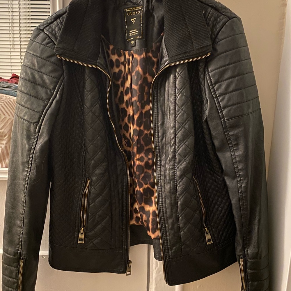 Guess leather Moto jacket.